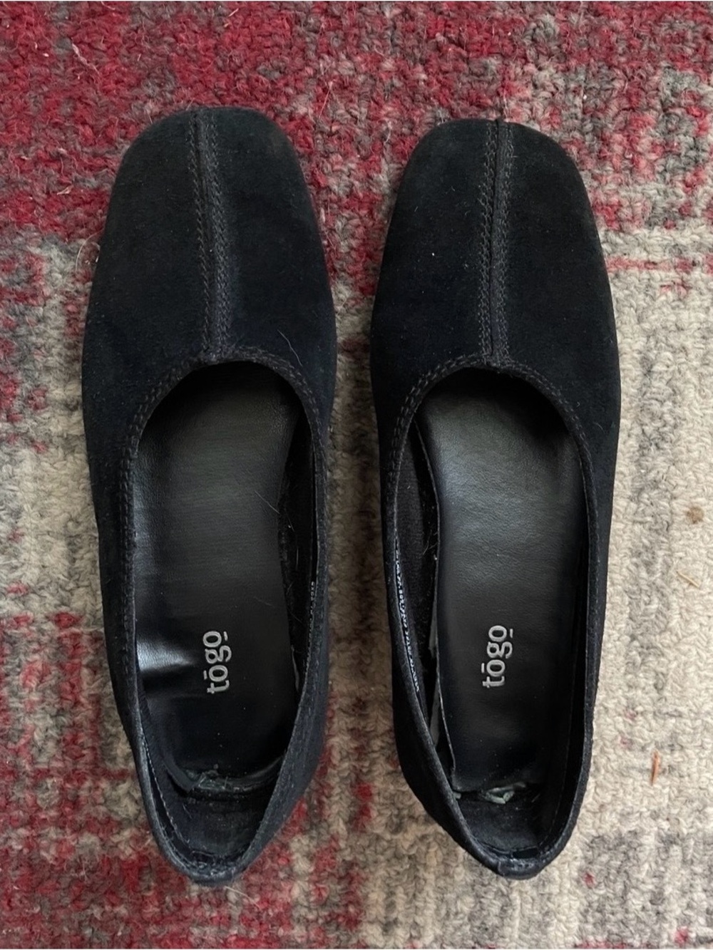 Black Suede Women's Ballet Flats